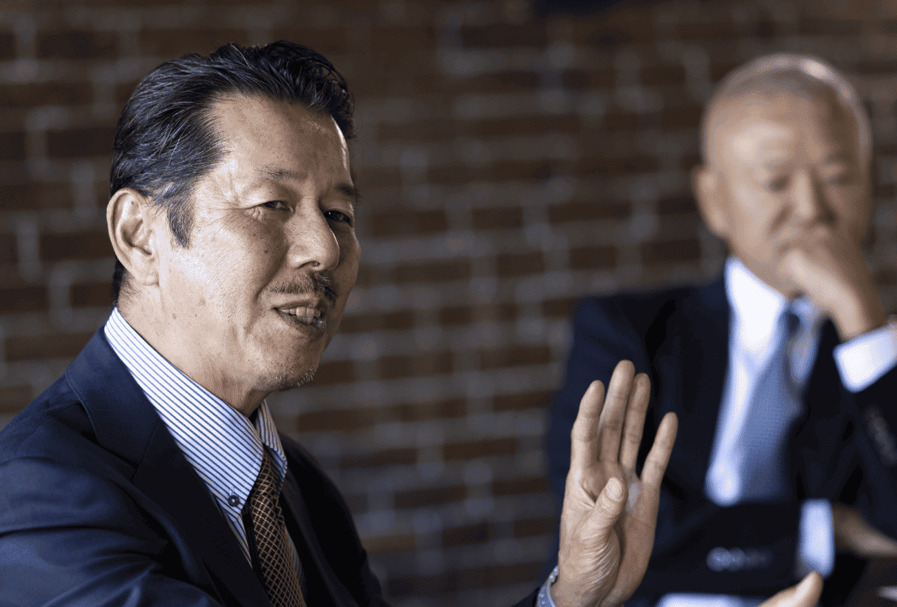 住商メタルワン鋼管（株）代表取締役社長執行役員 桐畑竜典が語る様子